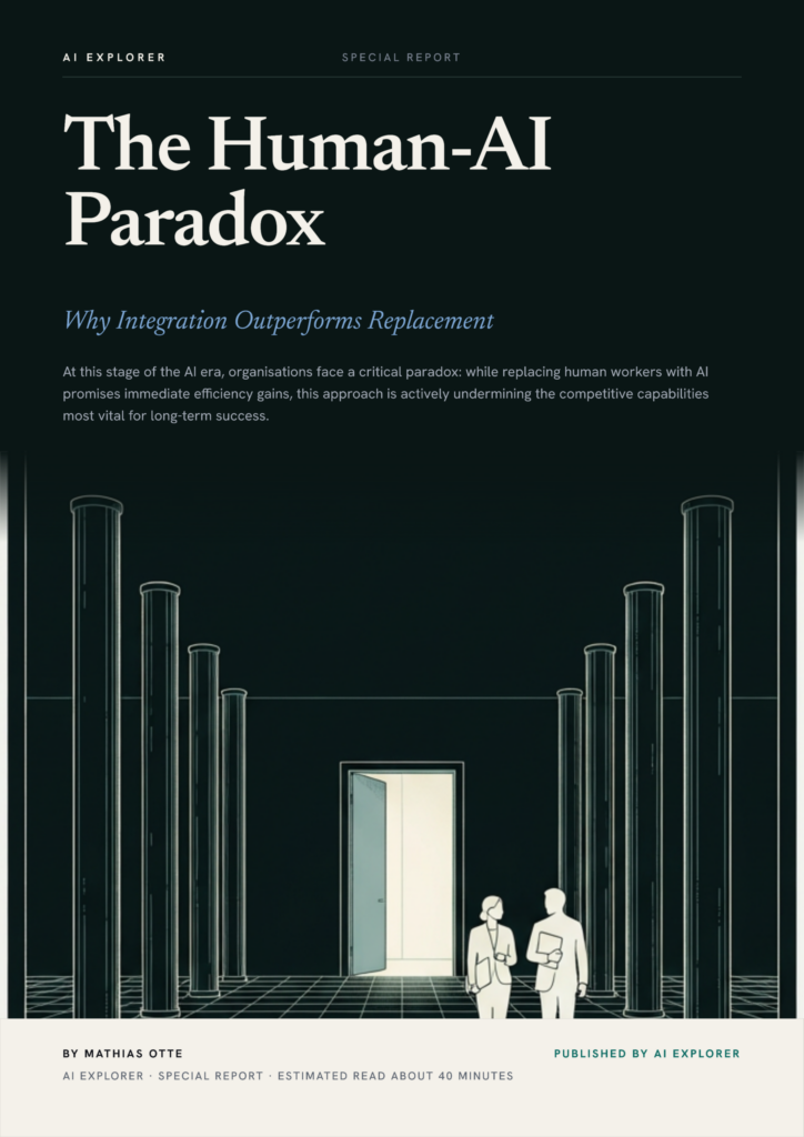 Cover of The Human-AI Paradox. Why Integration Outperforms Replacement.